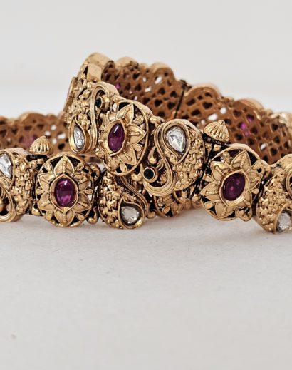 Openable Kundan Bridal bangles