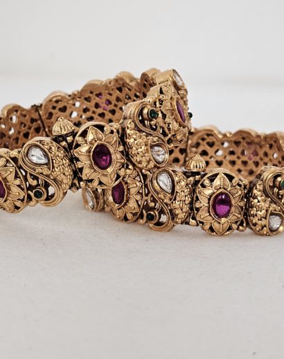 Openable Kundan Bridal bangles