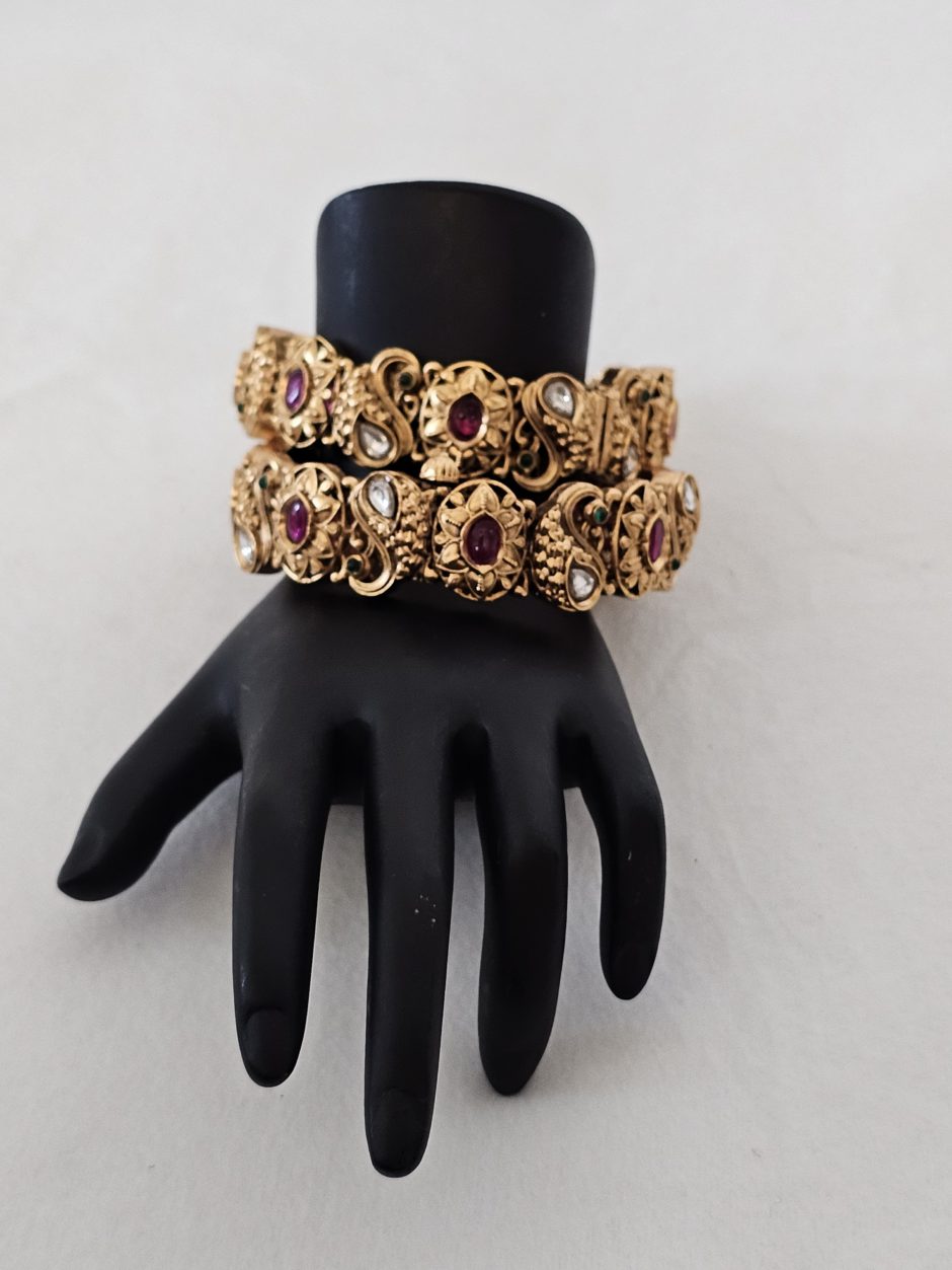 Openable Kundan Bridal bangles